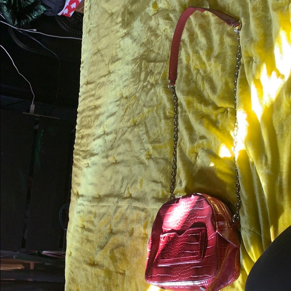 Zara red small crossbody bag